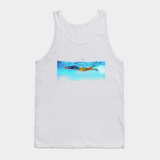 Swimmer in watercolor Tank Top